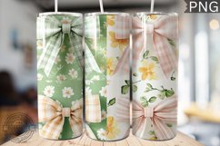 Spring Fling Bow Tumbler Wrap -High Quality 300 Dpi Product Image 1