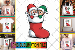 FUN PNG Designs for TSHIRTS, Funny Santa Product Image 1