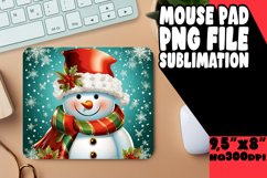 Snowman Delight Christmas Mouse Pad PNG Art Product Image 1