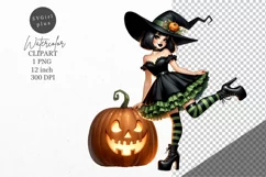 Halloween clipart, Witch clipart, Autumn clipart Product Image 1