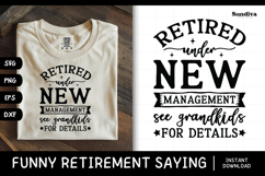 Funny Retirement Quote SVG | See Grandkids For Details Product Image 1
