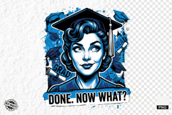 Graduation Funny Girl PNG - Graduation PNG Sublimation Product Image 1