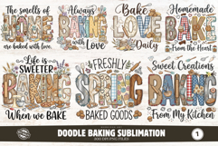 Doodle Baking Sublimation Product Image 1
