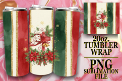 ENCHANTED GIFT 20oz TUMBLER WRAP, Christmas Product Image 1