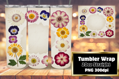 High-Quality 20oz Tumbler Design , Flowers Product Image 1