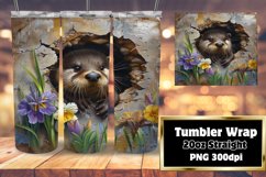 Spring Tumbler Wrap: 3D Wall Hole &amp; Cute Animals Product Image 1