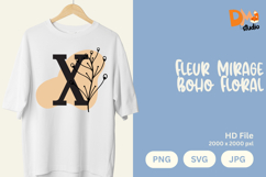 Fleur Mirage Boho Floral Monogram Product Image 1
