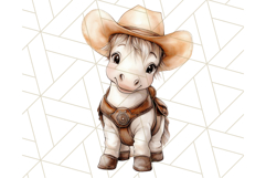 Cowboy Clipart PNG, Kid Western Country Graphic Product Image 2