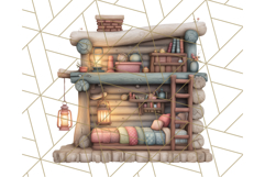Cozy Cabin Critters Clipart PNG, Fall Animal Png Product Image 2