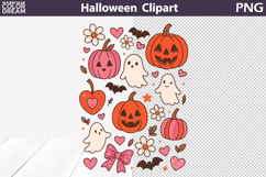 Cute Halloween Sublimation | Cute Pumpkin Ghost Kids Print Product Image 1