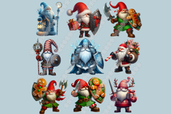 Christmas Viking Gnome Clipart | 30 PNG Warrior Gnomes Product Image 4