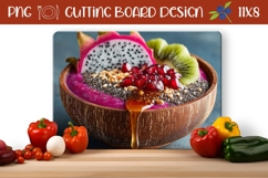 Fruits Cutting Board Template, Breakfast Cutting Board Product Image 1