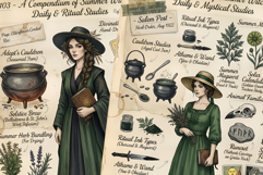 Summer Witch Garden Junk Pages Product Image 4
