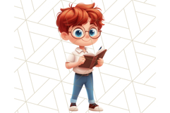 Boy Teacher Clipart PNG, Cute Male Teacher Illustration Product Image 2