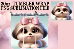 BRIGHT ADVENTURES 20oz TUMBLER WRAP, 3D Dog Product Image 1