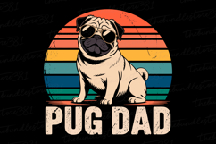 Pug Dad svg | Father&#039;s day Svg | Svg Files Product Image 1