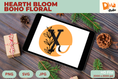 Hearth Bloom Boho Floral Monogram Product Image 1