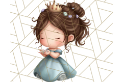 Princess Clipart PNG, Cute Royal Girl Clip Art Product Image 2