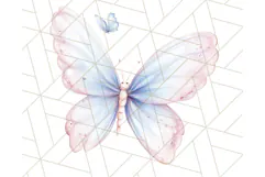 Pastel Blue Fairy Garden Clipart, Enchanted Cottagecore Png Product Image 2