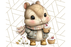 Thanksgiving Woodland Animals Clipart PNG Product Image 2