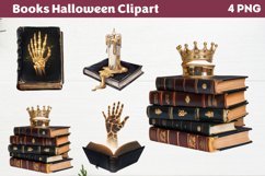Books Halloween Clipart PNG Product Image 1