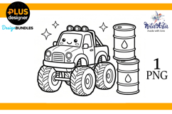 Kawaii Rides: Super Cute Car Coloring Fun Product Image 1