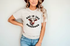 Funny Farm Animals | Not in the Mood Sublimation | Funny Cow Product Image 3