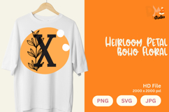 Heirloom Petal Boho Floral Monogram Product Image 1