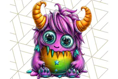 Spooky Cute Monster PNG Clipart, Adorable Halloween Monsters Product Image 2