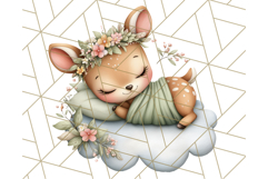 Woodland Nursery Baby Animals Clipart, Cute Animals Png Product Image 2