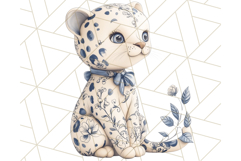 Blue Floral Stuffed Animal Clipart PNG, Cute Stuffed Animals Product Image 2
