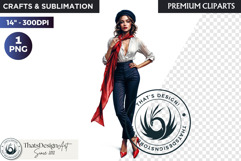 French Girl Clipart PNG, French woman, I love Paris Clipart Product Image 1