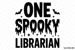 One Spooky Librarian Svg | Halloween Svg | Svg Cut Files Product Image 1