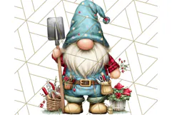 Farmer Gnome Clipart, Cute Farm Gnomes PNG Illustrations Product Image 2