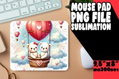 BRIGHT MOUSE PAD SUBLIMATION STYLE, Valentine Bear Product Image 1