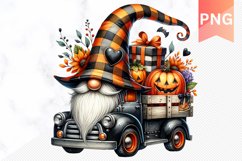 Halloween Gnome Sublimation - Clipart PNG Design Product Image 1