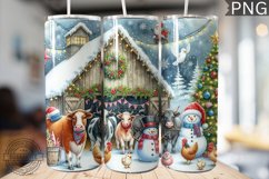 Farm Animals Tumbler Wrap - Christmas Tumbler Design Product Image 1