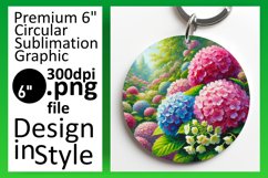 Lovely Round Design Car Coaster Artwork , Flower Product Image 1