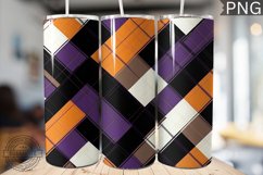 Halloween Plaid Pattern Tumbler Wrap - High Quality 300 Dpi Product Image 1