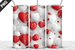 Valentines Love Skinny Tumbler PNG Wrap| Valentines Tumbler Product Image 3