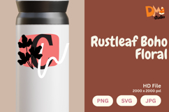 Rustleaf Boho Floral Monogram Product Image 1