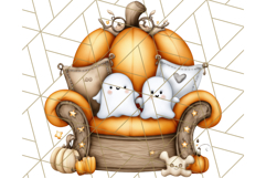 Halloween Fairy House Clipart PNG, Spooky Cottage Art Product Image 2