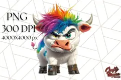 Angry Animal Clipart PNG, Duck, Aligator, Cow Product Image 5