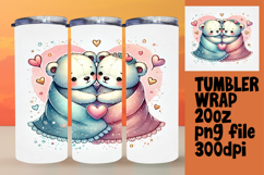 Creative 20oz Tumbler Template , Valentine Bear Product Image 1