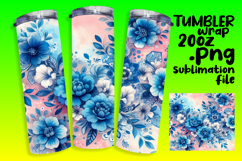 Beautiful 20oz Tumbler Artwork , Watercolor Patter Product Image 1