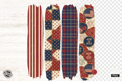 4th Of July Brushstrokes Clipart Product Image 1