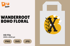 Wanderroot Boho Floral Monogram Product Image 1