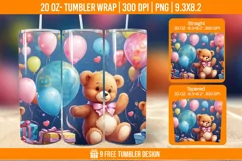 Children Toys Tumbler Wrap Designs, Sublimation Wrap Product Image 1