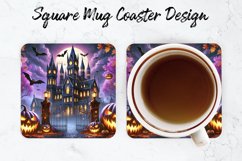 Halloween House Mug coaster | Coaster | Sublimation Design Product Image 1