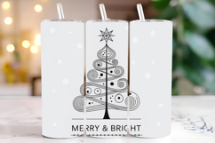 Merry &amp; Bright Svg | Christmas Svg | Svg Cut Files Product Image 1
